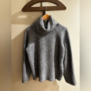 J. Crew Gray Ribbed Sweater